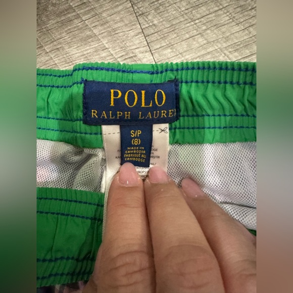 4 piece bundle set polo Ralph Lauren. 3 tops size 10/12 and swim trunks small. - Picture 2 of 10